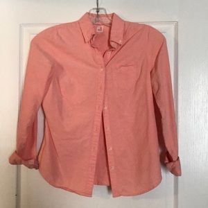Peach button up